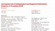 Dependent Publications: Art Publishing Presents and Futures