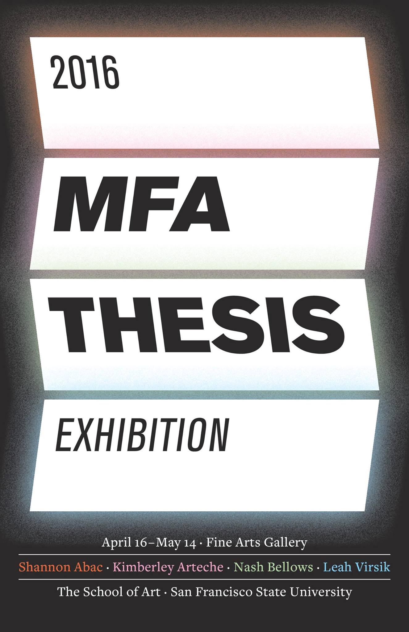 2016 MFA Thesis Exhibition