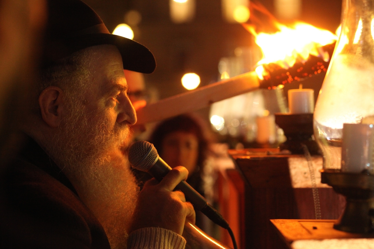 Rabbi Langer from Chabad of SF on the Bill Graham Menorah Project