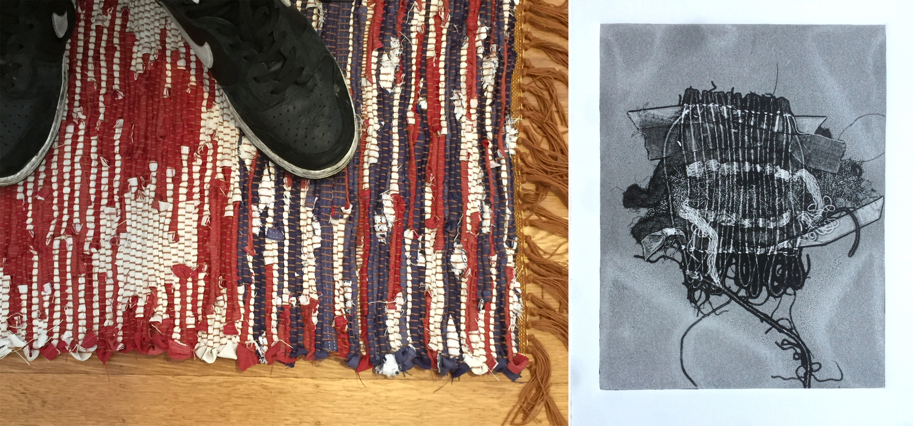 Printed Ghosts/Inauguration Re-weaving Sedative: Prints and Workshop by Ricki Dwyer