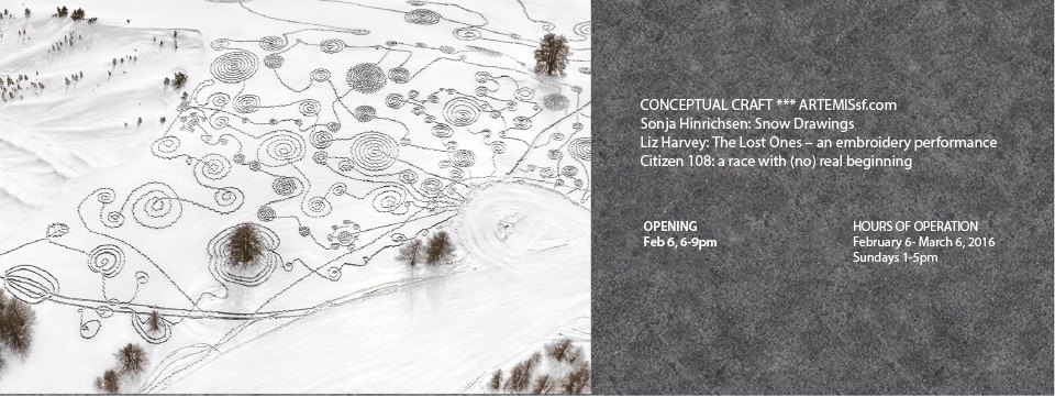 Conceptual Craft: Snow Drawings and an Embroidery Performance