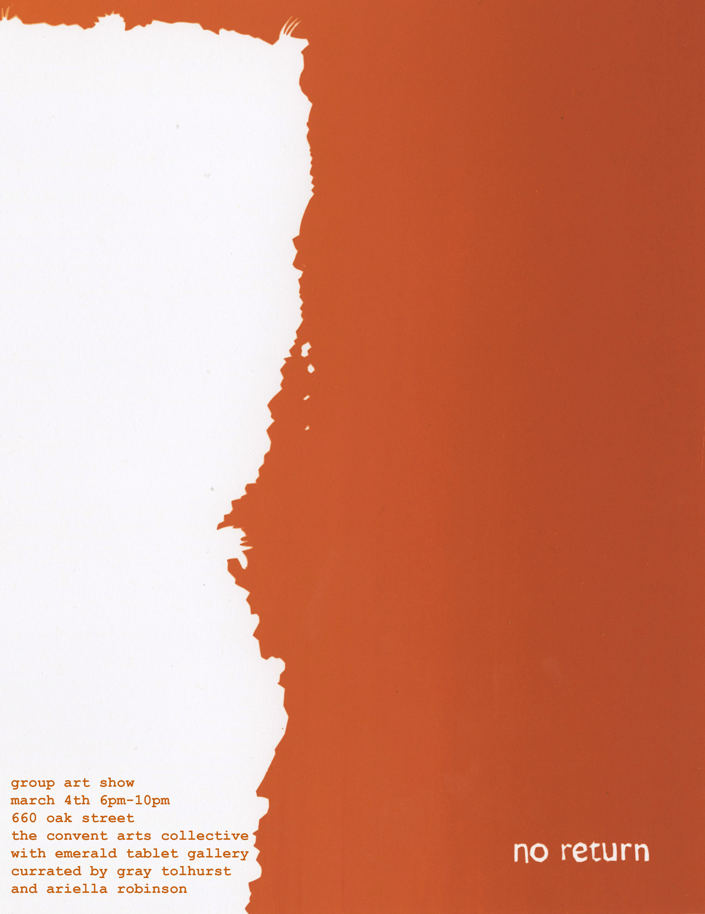 Convent Art Collective Group Show: No Return