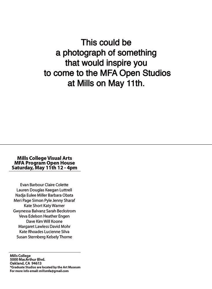 MFA Open Studios