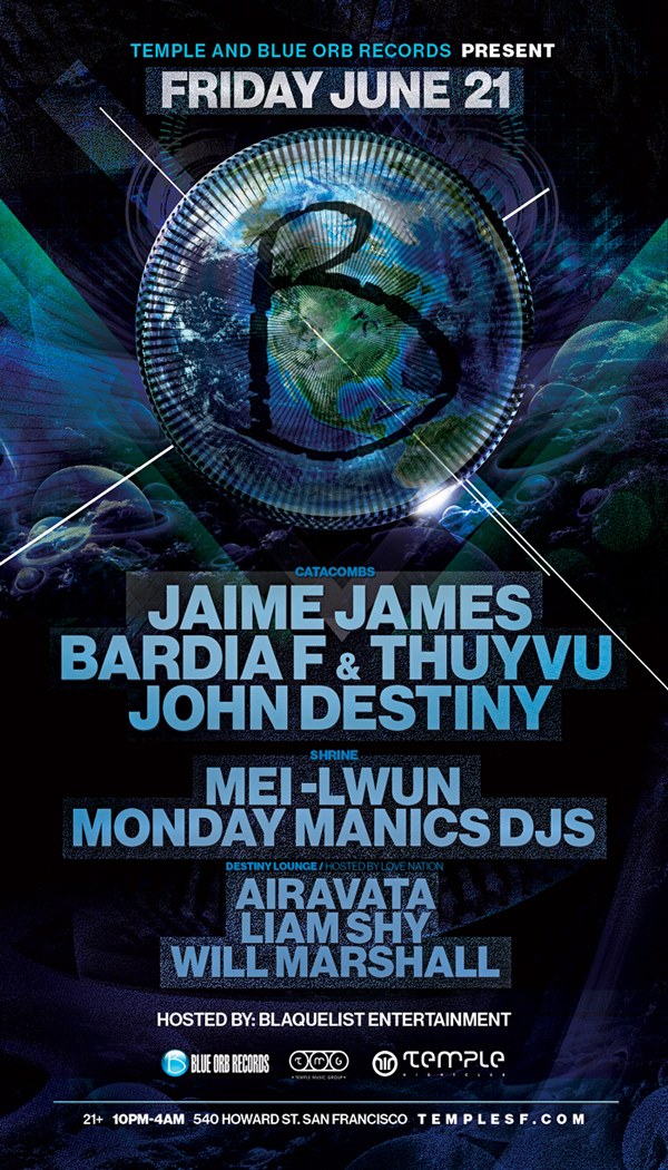 Temple Fridays Featuring Blue Orb Records