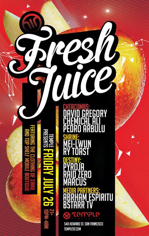 Temple and Essential Nightlife Present: Fresh Juice