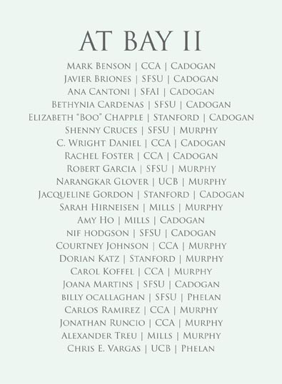 AT BAY II: Selections from the 2010 Murphy, Cadogan and Phelan Awards