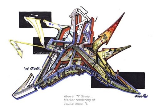 the ART of Graffiti “Sketching Letters” 1.0 Class by Nate1