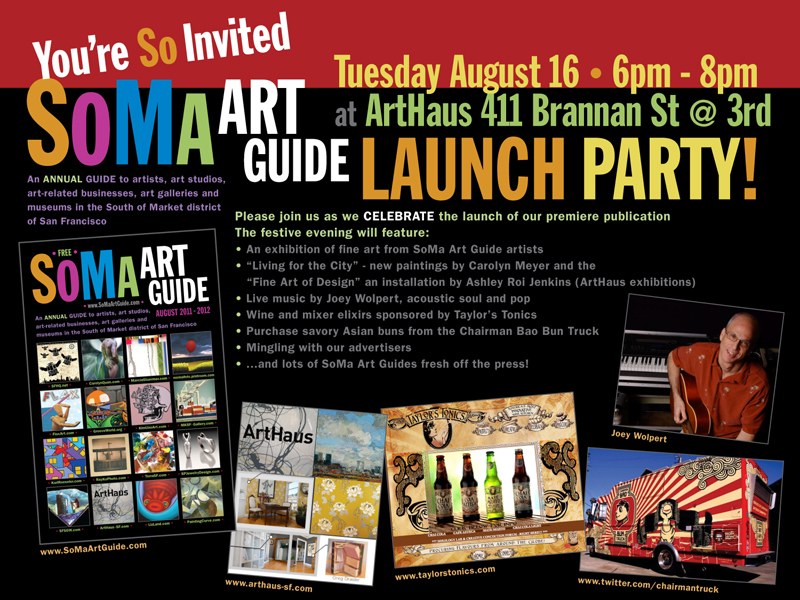 The SoMa Art Guide Launch Party and Celebration