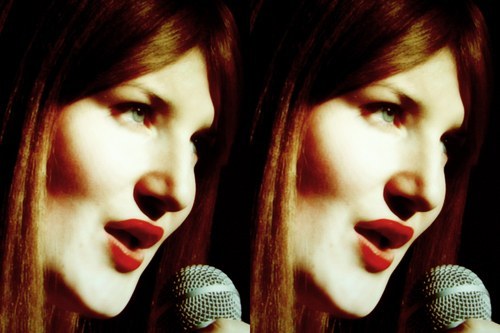 Connie Dwarfin at the Climate Speakeasy