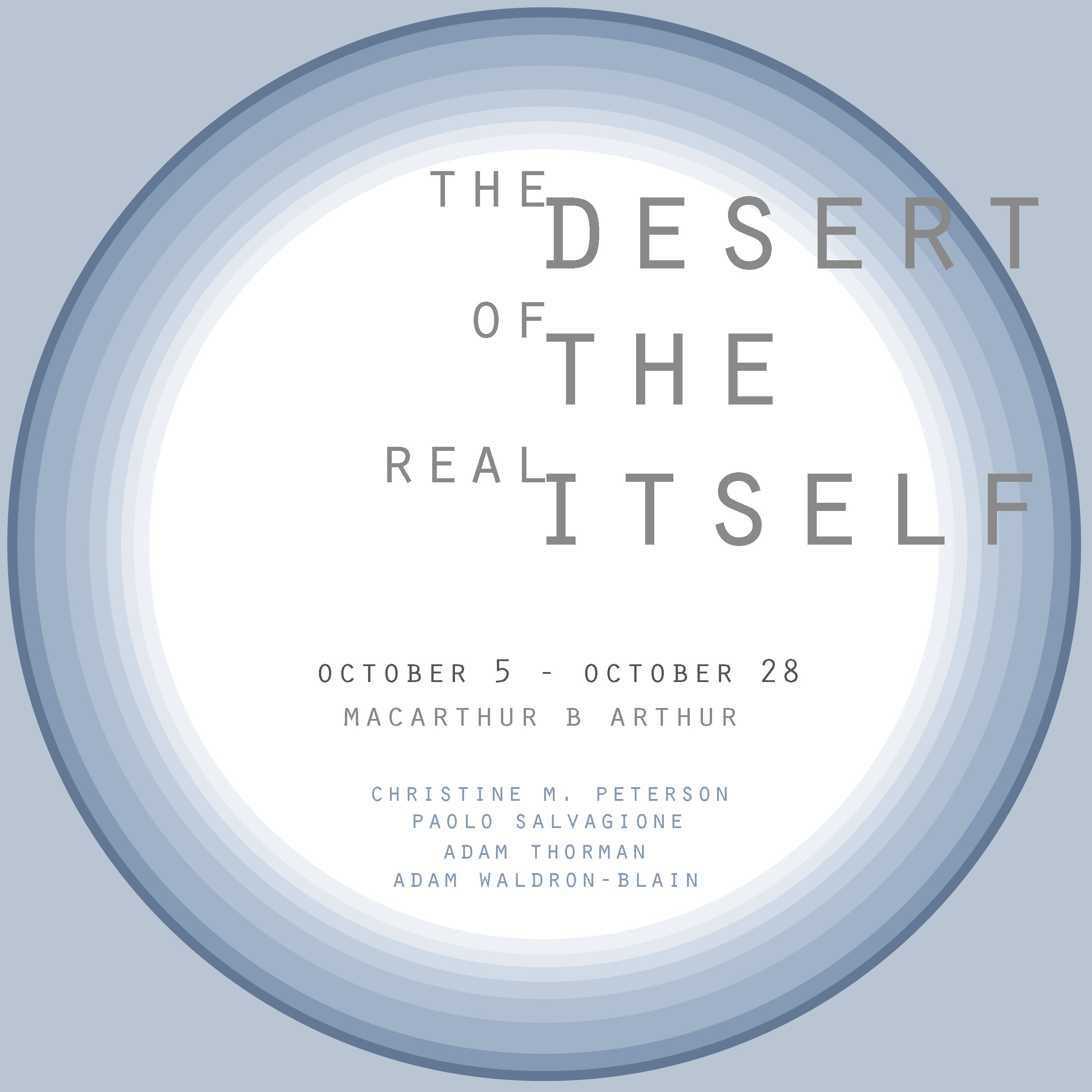 The Desert of the Real Itself